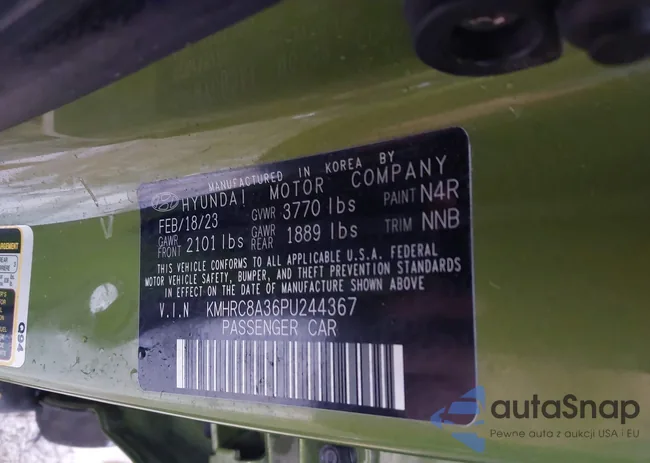 KMHRC8A36PU244367: 44101488