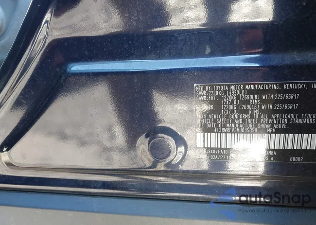 4T3RWRFV3MU015350: 44102620