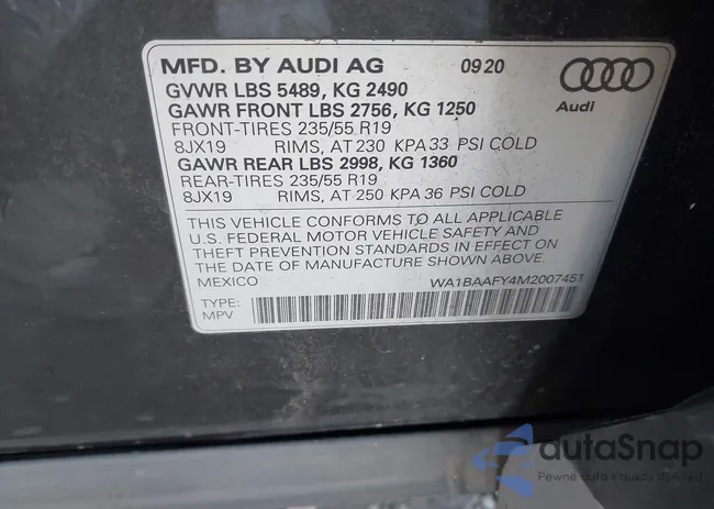 WA1BAAFY4M2007451: 44102628