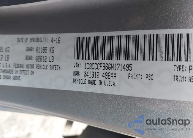 1C3CCCFB6GN171495: 44102672