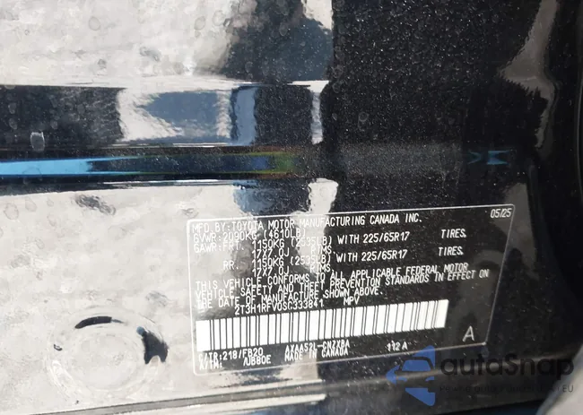 2T3H1RFV0SC333841: 44102682