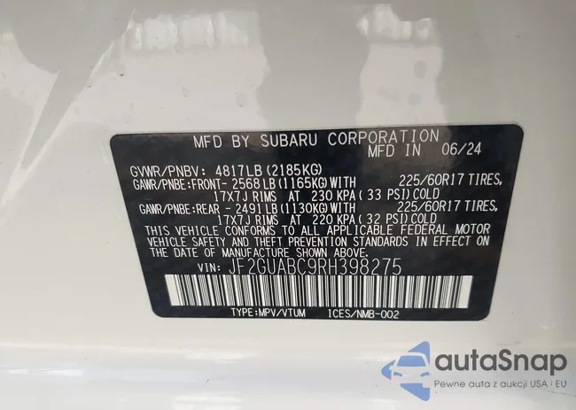 JF2GUABC9RH398275: 44102763