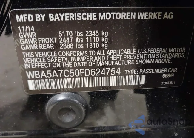 WBA5A7C50FD624754: 44102818