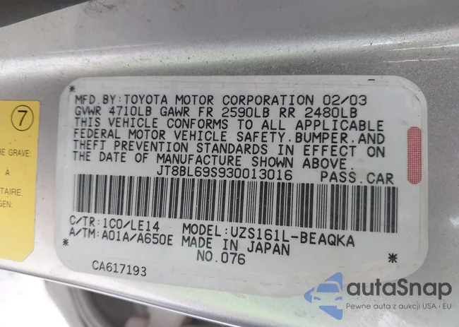 JT8BL69S930013016: 44102829