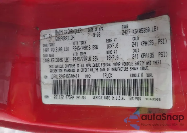 1D7GL32N74S540414: 44102856