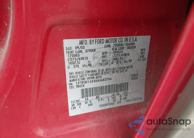 1FTPW145X4KA83794: 44102858