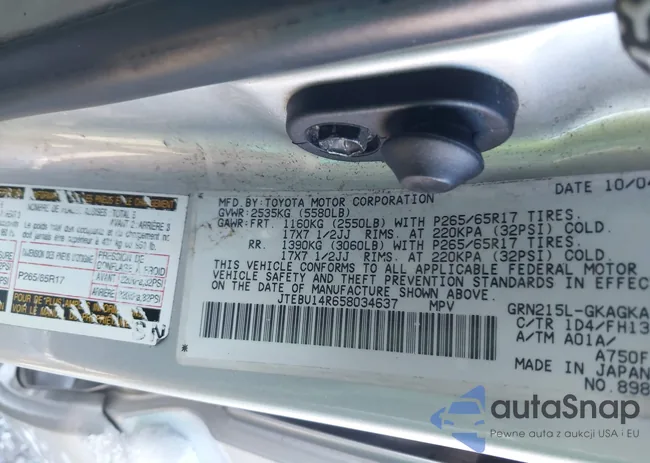 JTEBU14R658034637: 44102169