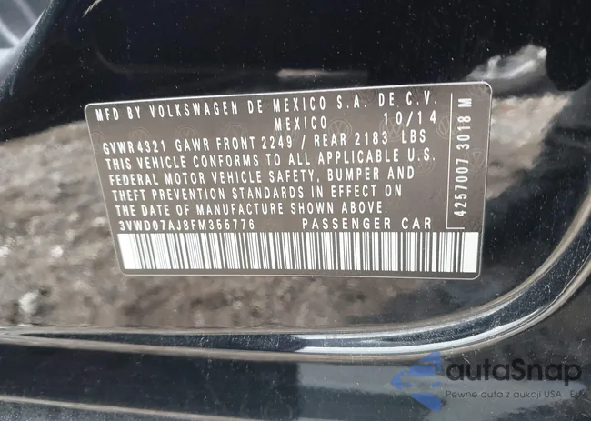 3VWD07AJ8FM355776: 44102202