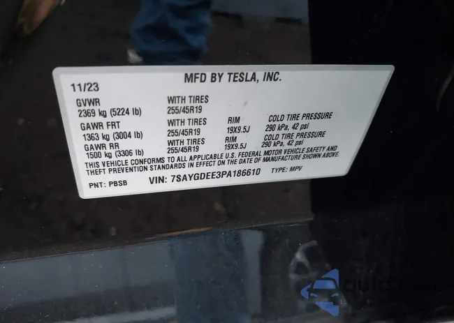 7SAYGDEE3PA186610: 44102238