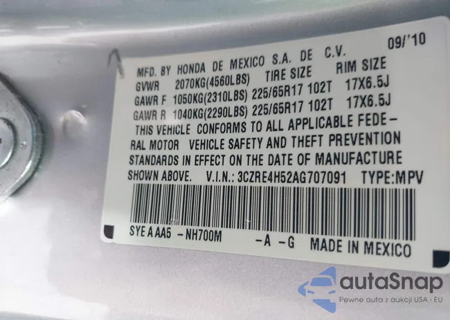 3CZRE4H52AG707091: 44102251