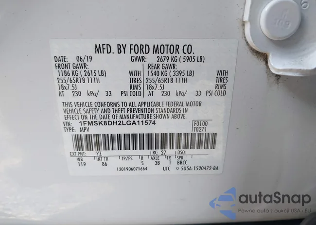 1FMSK8DH2LGA11574: 44103605