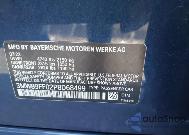 3MW89FF02P8D68499: 44103635