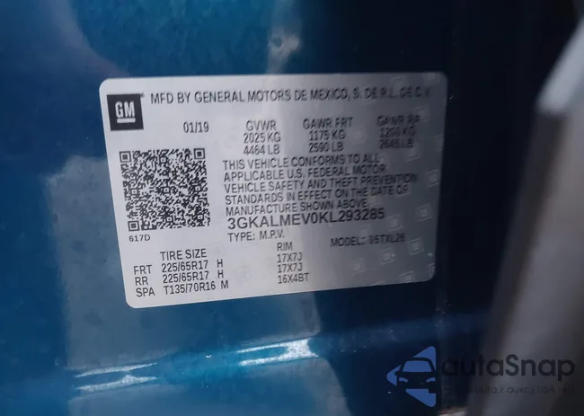 3GKALMEV0KL293285: 44103648