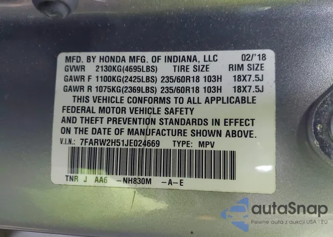 7FARW2H51JE024669: 44103978