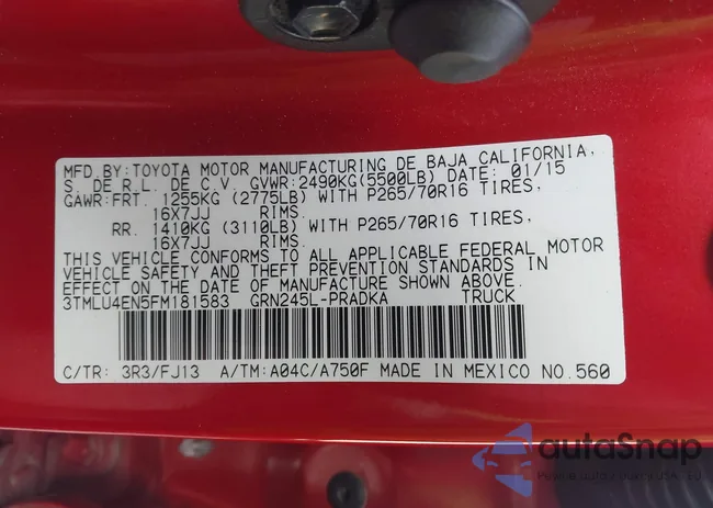 3TMLU4EN5FM181583: 44104034