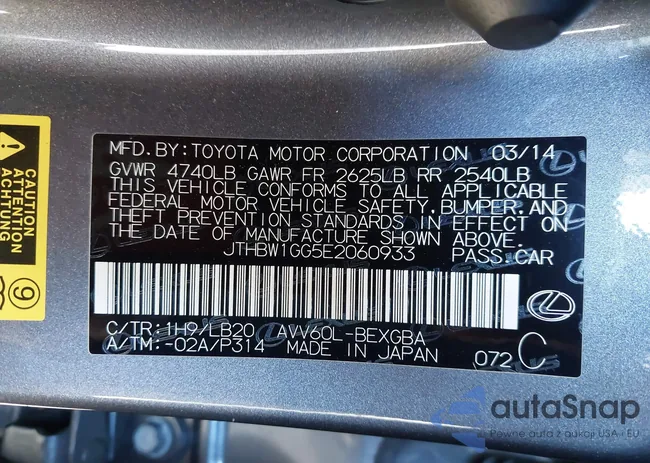 JTHBW1GG5E2060933: 44104121