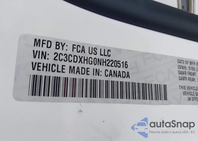 2C3CDXHG0NH220516: 44103309