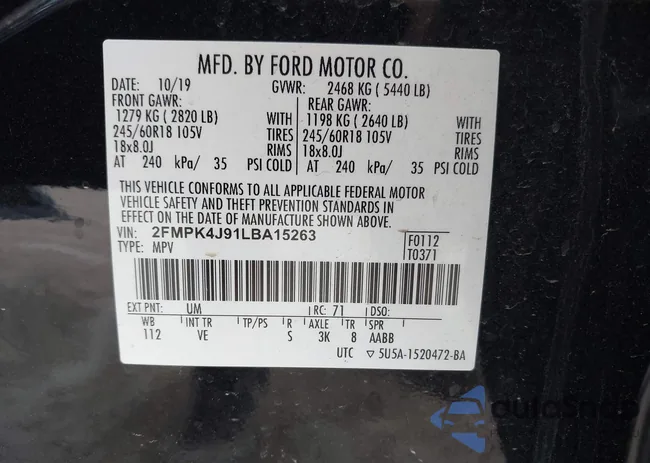 2FMPK4J91LBA15263: 44103347