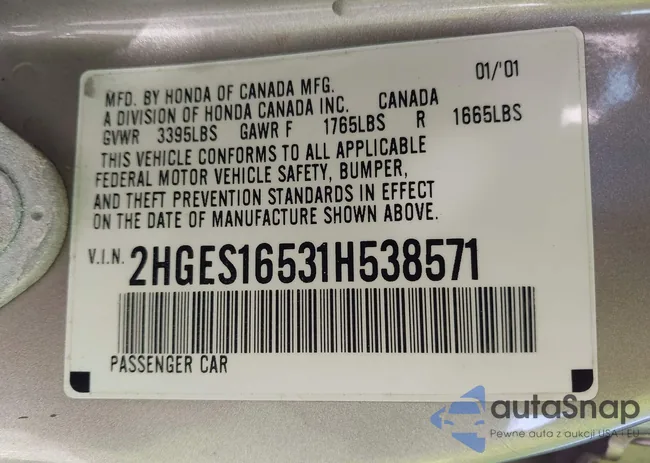 2HGES16531H538571: 44103428