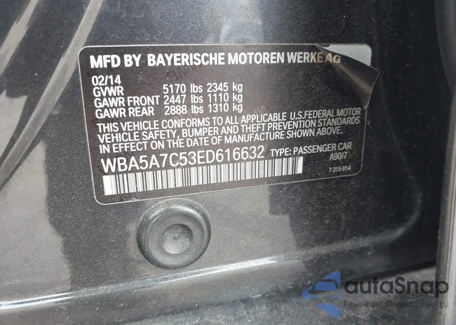 WBA5A7C53ED616632: 44103438