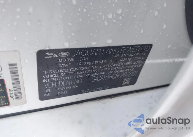 SAJAR4BG5HA972101: 44103488