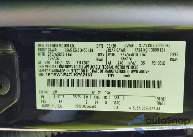 1FTEW1E47LKE02161: 44104711