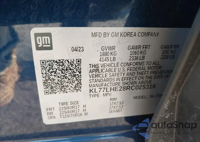 KL77LHE28RC025316: 44104800