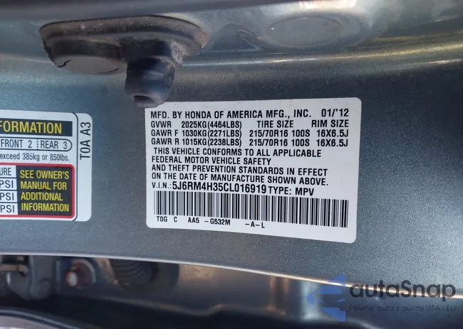 5J6RM4H35CL016919: 44104829