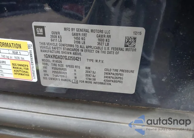 1GNKRGKD7GJ250421: 44104859