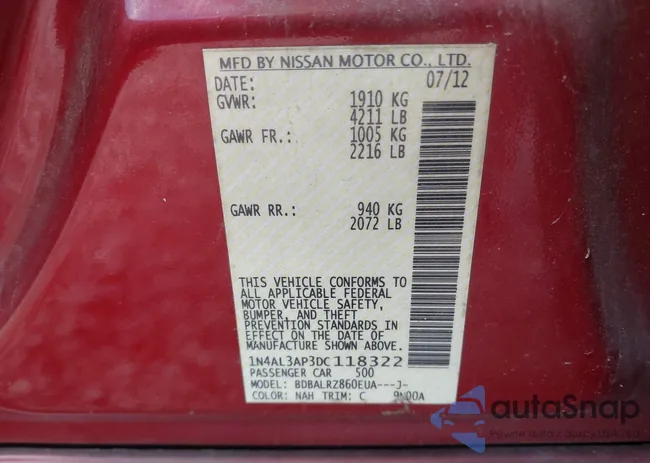 1N4AL3AP3DC118322: 44104946