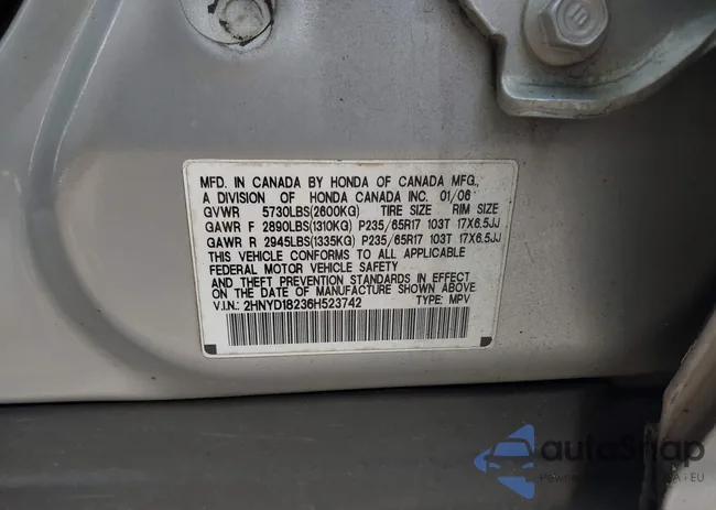 2HNYD18236H523742: 44104952