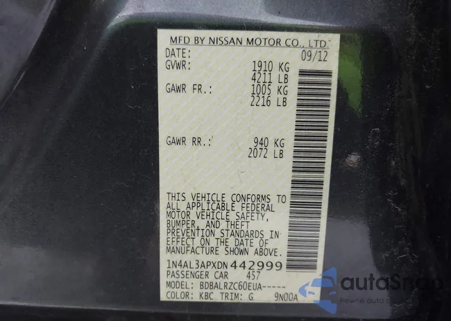 1N4AL3APXDN442999: 44104964