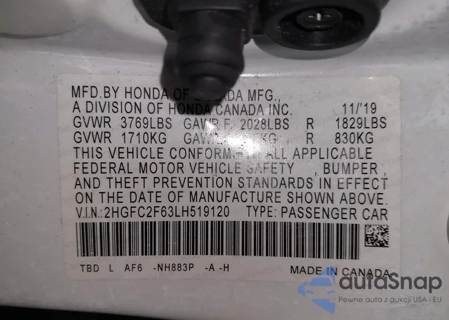 2HGFC2F63LH519120: 44105053