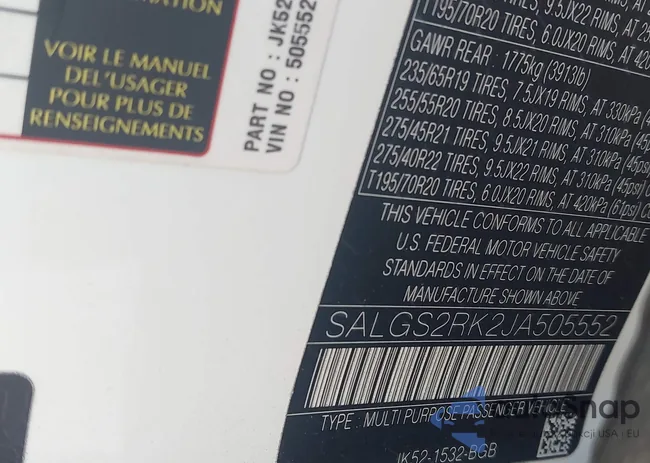 SALGS2RK2JA505552: 44104143