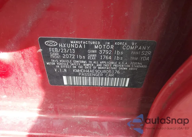 KMHDH4AE9DU805176: 44104172