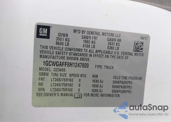 1GCWGAFF8H1247800: 44104255