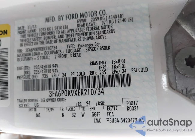 3FA6P0K9XER210734: 44104256