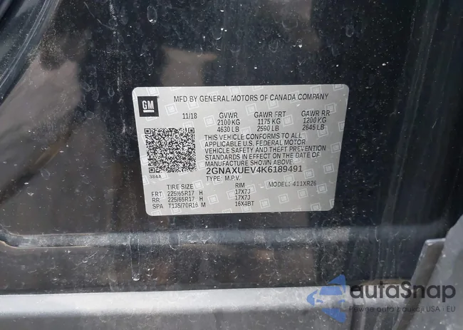 2GNAXUEV4K6189491: 44104361