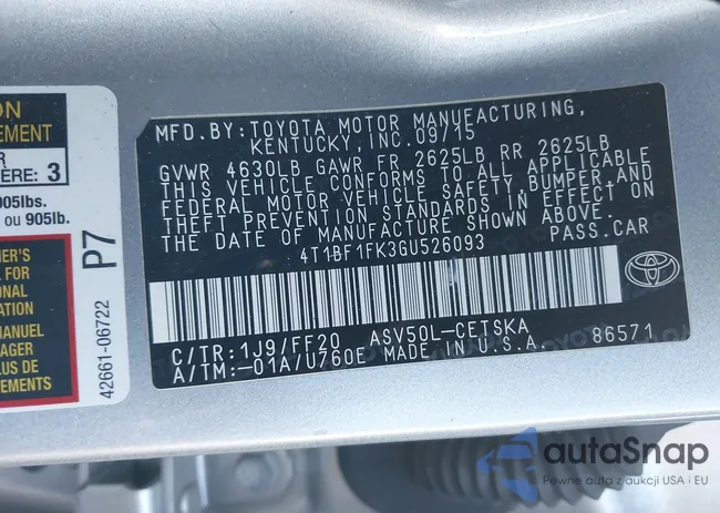 4T1BF1FK3GU526093: 44104374