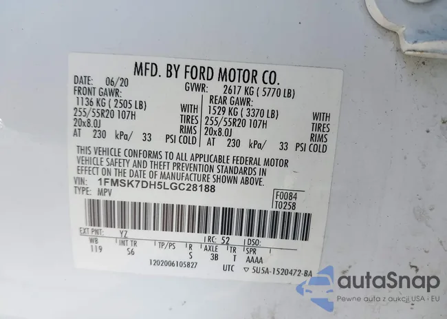 1FMSK7DH5LGC28188: 44104477