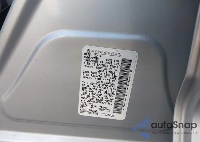 JN8AS5MV1FW751359: 44105563