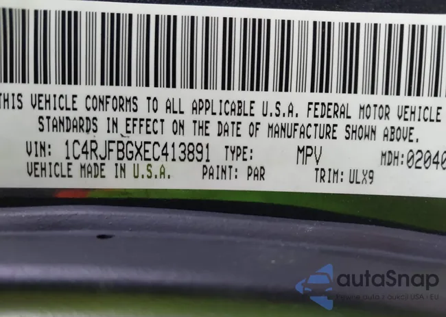 1C4RJFBGXEC413891: 44105568