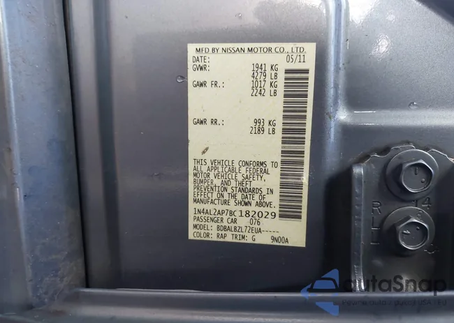 1N4AL2AP7BC182029: 44105576