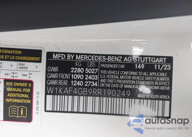 W1KAF4GB9RR190249: 44105643