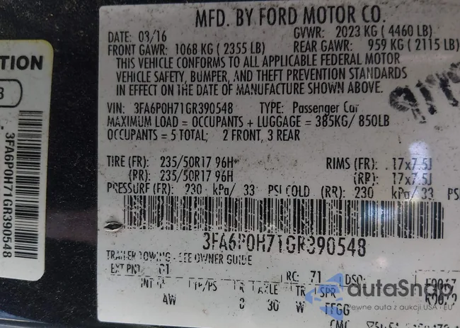 3FA6P0H71GR390548: 44105774