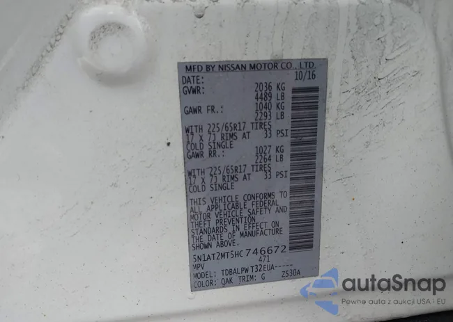 5N1AT2MT5HC746672: 44105928