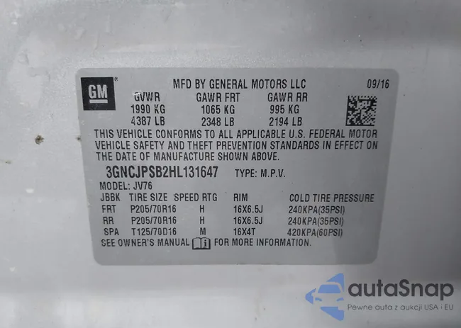 3GNCJPSB2HL131647: 44105970