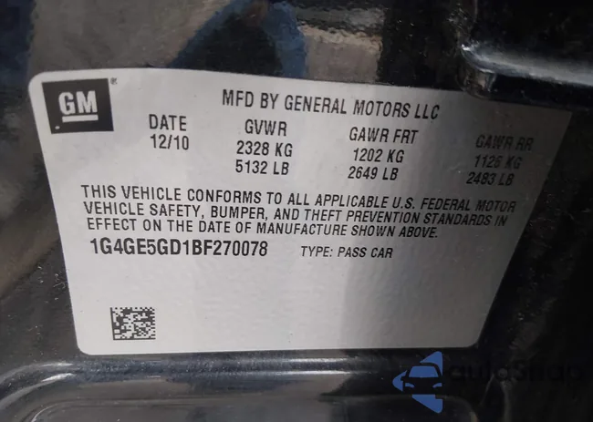 1G4GE5GD1BF270078: 44105984