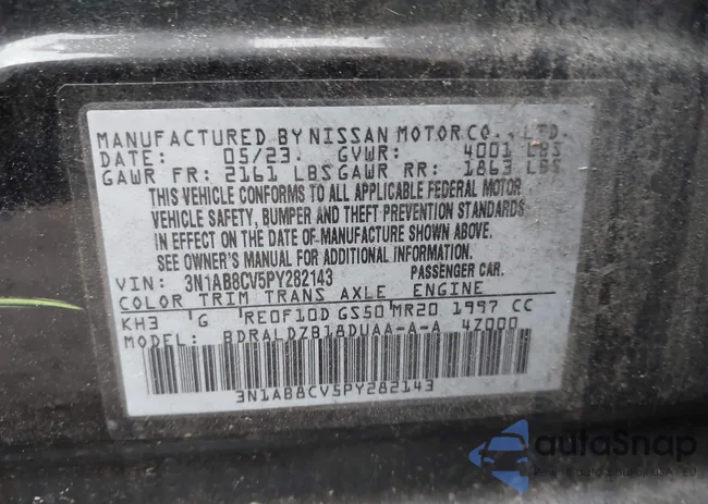 3N1AB8CV5PY282143: 44105230