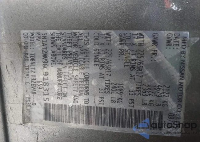 5N1AT2MV9GC918315: 44105240